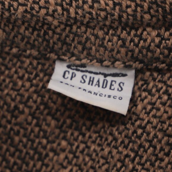 CP SHADES Vintage Jacquard Knit Hand-dyed Multi Brown Button Up Jacket Size S - Picture 5 of 7
